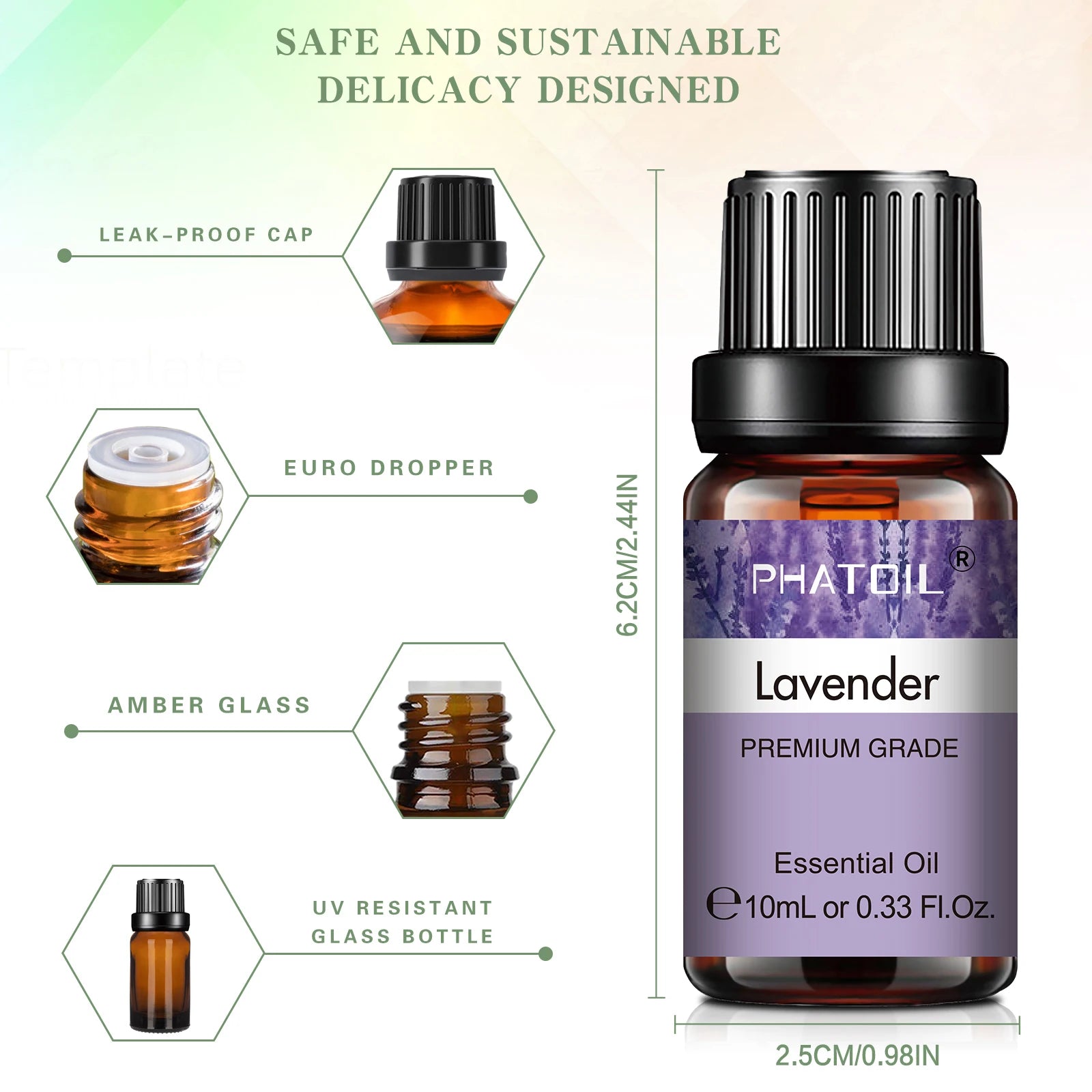 6-Piece Essential Oil Set for Diffusers & Candles