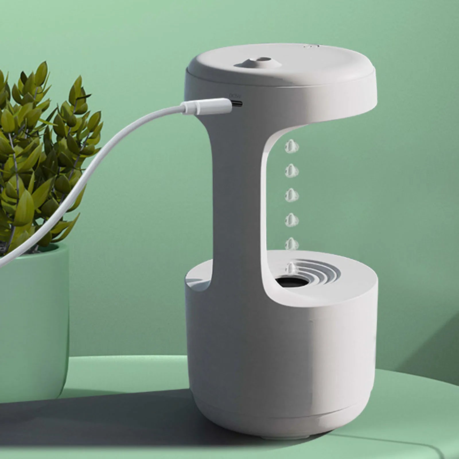 800ml Ultrasonic Anti Gravity - Desktop Mist Diffuser  