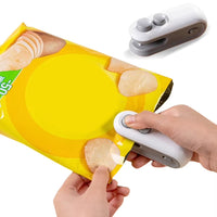 2 in 1 Sealer Cutter Portable Resealer Machine Vacuum Food Sealer Handheld Bag Sealing Machine for Food Storage Snacks Freshness